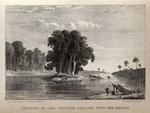Murray River Australia Prints: Confluence of the Murray and the Darling rivers