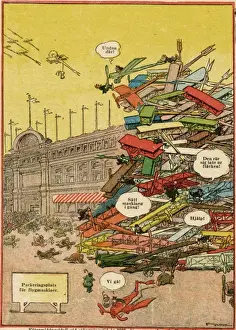 Confusion at Plane-Park, 1927 Print by Unknown Artist