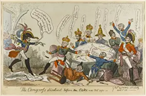 Print of The Congress dissolved before the Cake was cut up