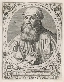 Conrad Wolffhart Print - Swiss Churchman and Philologist