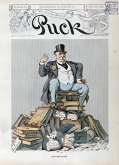Puck Magazine Illustrations Prints: Conservatism