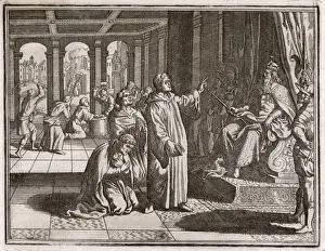 Byzantine Empire History Prints: Constans and Priests