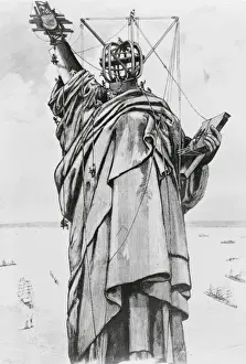 Statue Of Liberty Construction Prints: Construction of the Statue of Liberty: Re-constructing the s