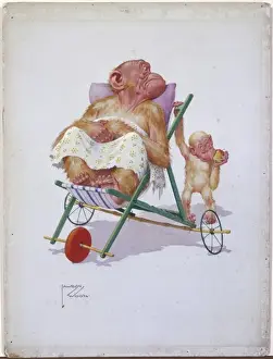 Lawson Wood Illustrations Prints: Convalescence