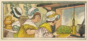 Whole Cabbage Cooking Print