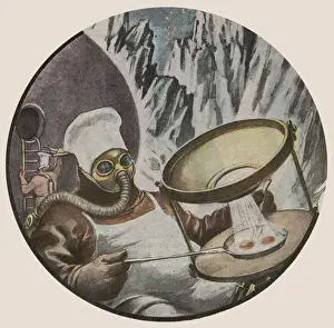 Cooking on the Moon Print