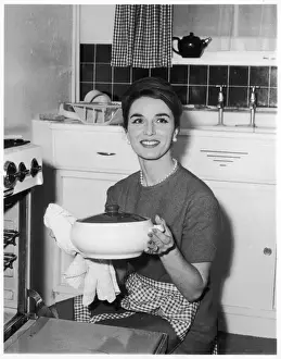 Retro Kitchen Decor Ideas Prints: Cooking Supper
