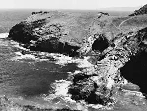 Tintagel Cornish Coastline Print, Cornwall England