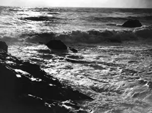 Cornish Waves Print: A 1930s Coastal Scene