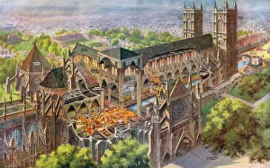 Coronation 1937 - cutaway of Westminster Abbey Coronation 1937 - cutaway of Westminster Abbey