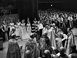 Coronation 1953, Queen Elizabeth II - St Edwards Crown Coronation 1953, Queen Elizabeth II - St Edwards Crown