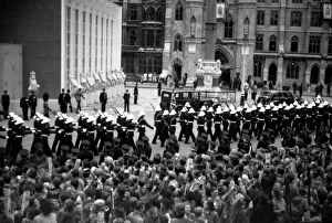 Coronation. Royal Marine Guard of Honour march past Coronation. Royal Marine Guard of Honour march past