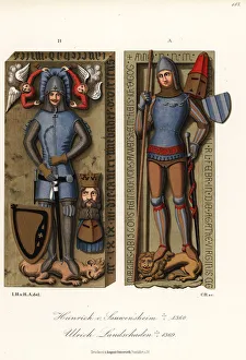 Costumes of 14th century German knights Costumes of 14th century German knights