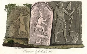 Amon Collection: Costumes of the ancient Egyptian pharaohs, from bas reliefs