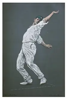 Australian Cricketer Prints: A Cotter - Cricketer