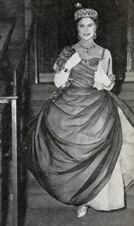 The Countess of Rosse, Mother of the bridegroom in a dress of black The Countess of Rosse, Mother of the bridegroom in a dress of black