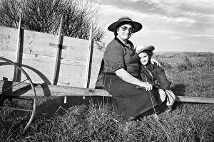 Country woman and child. Portugal Country woman and child. Portugal