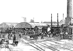 Courage Brewery Print, Cooperage and Cask-Loading Bank 1889