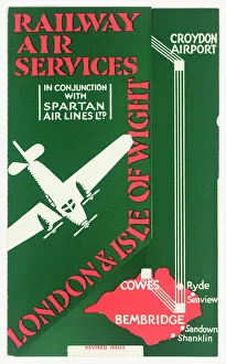 Cover design, Railway Air Services timetable Cover design, Railway Air Services timetable
