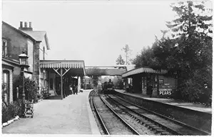 Vintage Train Station Pictures Prints: CRANLEIGH - 1908