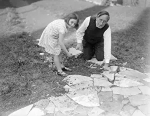Early 20th Century England Scenes Prints: Crazy Paving Vicar