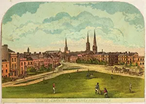 Grey Friars Green Cricket Print, Coventry
