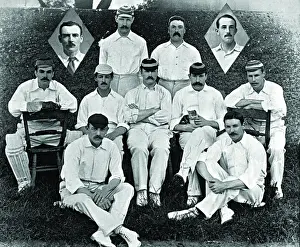 Middlesex County Prints: Middlesex Cricket Team Print 1880