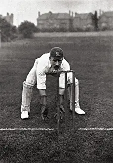 Vintage Cricket Players Prints: Cricketer, Butt