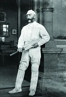 Cricket History Prints: Cricketer, E. M. Grace