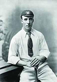 Historical Cricket Players Prints: Cricketer, E. Smith