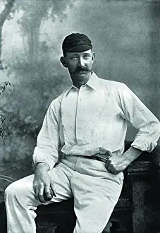 Arthur Pougher Print - Leicestershire Cricketer