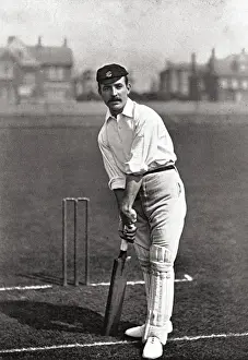 Historical Sport Photography Prints: Cricketer, Street