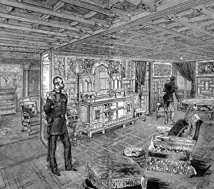 The Crimean Tartar Saloon, SY Livadia, 1880 The Crimean Tartar Saloon, SY Livadia, 1880
