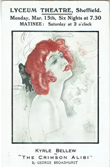 Vintage Theatre Posters UK Prints: The Crimson Alibi by George Broadhurst