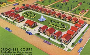 Crockett Court, Galveston, Texas, USA Crockett Court, Galveston, Texas, USA