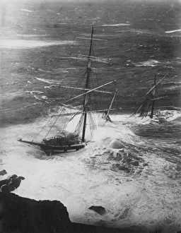 The Cromdale wrecked at Bass Point, The Lizard, Cornwall The Cromdale wrecked at Bass Point, The Lizard, Cornwall
