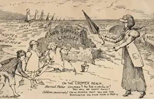On the Cromer Beach: A Print circa 1910