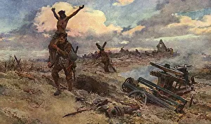 The Cross Bearers, WW1 battlefield by Matania The Cross Bearers, WW1 battlefield by Matania