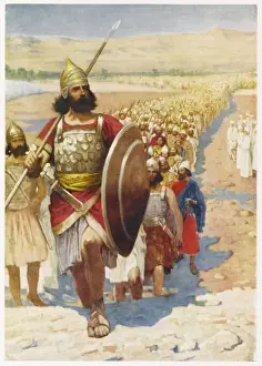 Crossing Jordan Print: Joshua Leads the Israelites Across the River