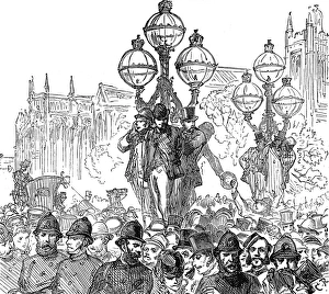 Crowds waiting for news outside the Tichborne Trial Crowds waiting for news outside the Tichborne Trial