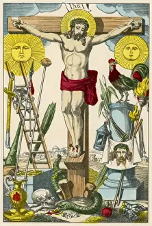 New Testament Bible Images Prints: Crucifixion & Attributes