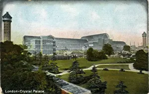 Prints of The Crystal Palace, Hyde Park, London, near Westminster, County of London, England. Date: 1900s Palace Prints: The Crystal Palace, Hyde Park, London Print - 1900s