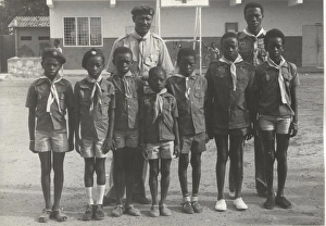 Cub scouts from two packs, Banjul, Gambia, West Africa Cub scouts from two packs, Banjul, Gambia, West Africa
