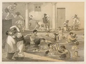 British Railway Station Prints: Curry&rice / Bathing Pool