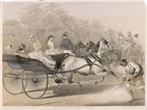 Victorian Era Street Scene Prints: CURRY&RICE / THE MALL