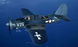 Prints of Curtiss SB2C Helldiver -early examples had a tendency to break up during recovery from a dive Airplanes And Aviation Prints: Curtiss SB2C Helldiver Early Examples Print