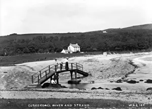 Cushendall River and Strand Print - Early 1900s