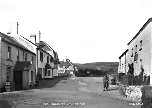 Cushendun Street Scene Print, Northern Ireland, Early 1900s