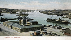 Customs House and docks, Gothenburg (Goteborg), Sweden Customs House and docks, Gothenburg (Goteborg), Sweden