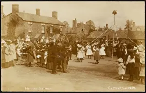 May Day Celebrations Prints: Customs / May Day / Maypole